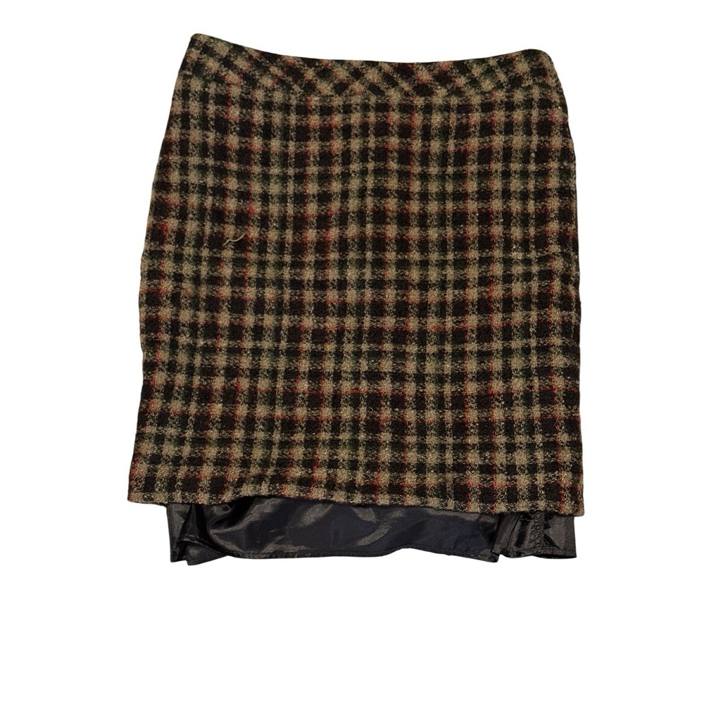 Vtg Pendleton Women's Wool Plaid Skirt Size 12 Made USA VWool/Mohair/LWool/Nylon